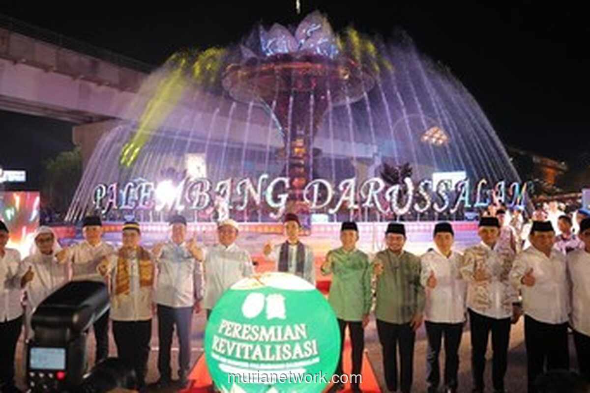 Tugu Cempako Telok Resmi Jadi Ikon Baru Palembang di Titik Nol Kilometer