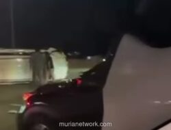 Fortuner Ngebut di Bahu Tol Andara, Dua Orang Terluka