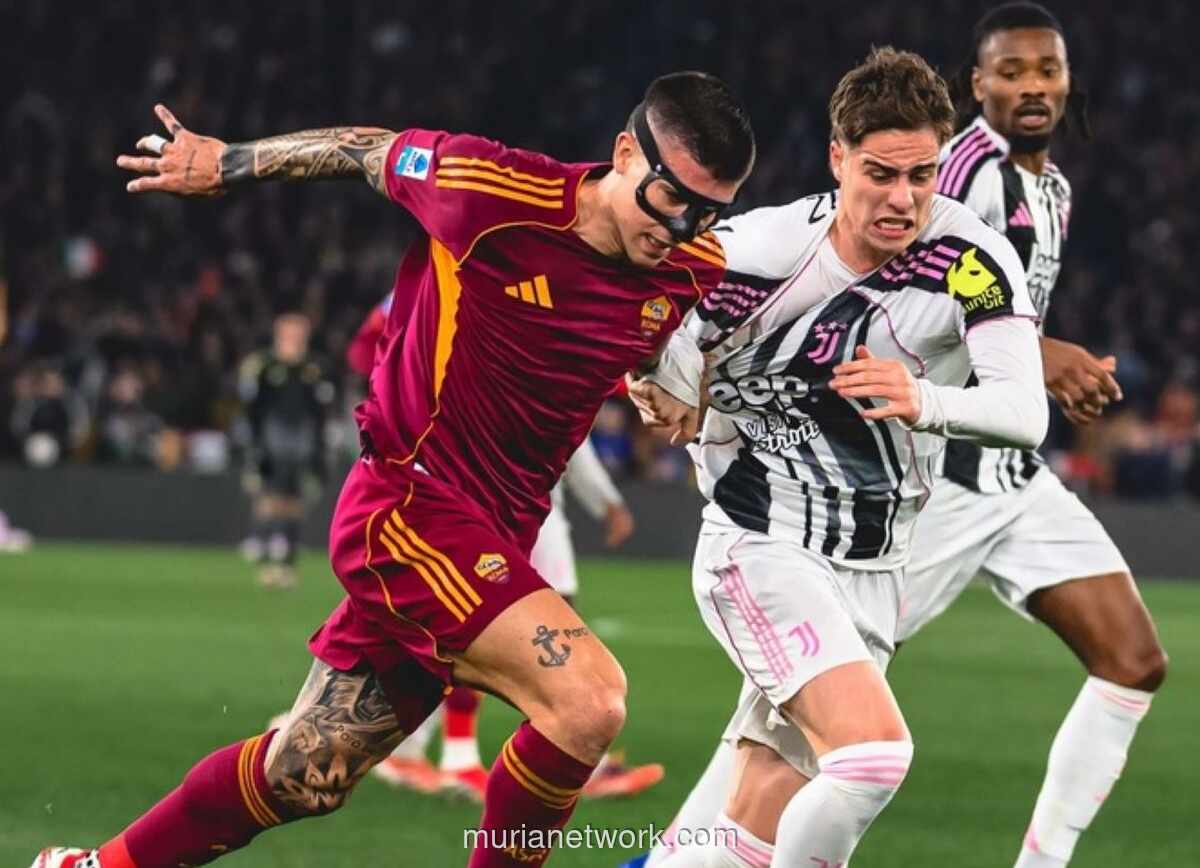 Juventus Bangkit dari Ketertinggalan, Imbangi AS Roma 3-3 di Olimpico