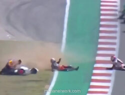 Veda Ega Pratama Catat Lap Tercepat, Tapi Jatuh di Moto3 Amerika Serikat