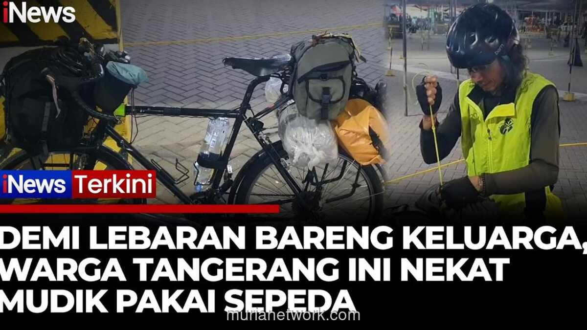 Warga Serpong Pilih Gowes ke Palembang untuk Mudik Lebaran
