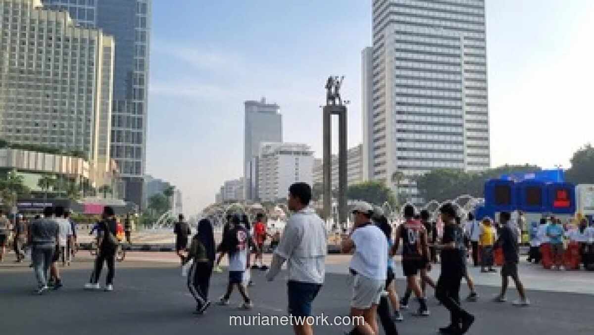 CFD Bundaran HI Ramai Usai Lebaran, Warga Antusias Bakar Kalori dan Silaturahmi