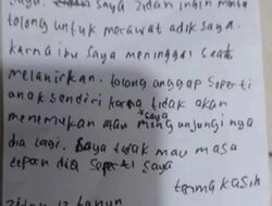 Anak Tinggalkan Adik Bayi di Gerobak Nasi Uduk, Surat Tulisan Tangan Ungkap Alasan