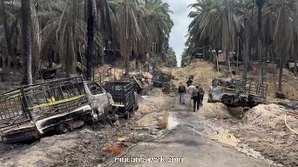 11 Sumur Minyak Ilegal di Muba Ludes Terbakar, Polisi Buru Pemilik