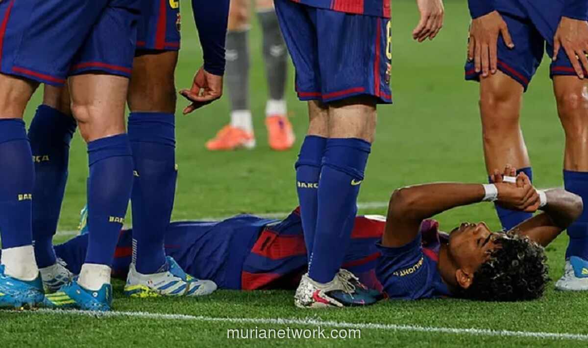 Cedera Hamstring Lamine Yamal Picu Kekhawatiran di Barcelona dan Timnas Spanyol