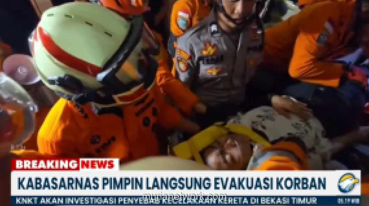 Empat Korban Masih Terjebak di Gerbong Wanita KRL, Evakuasi Terhambat Ruang Sempit dan Alat Terbatas