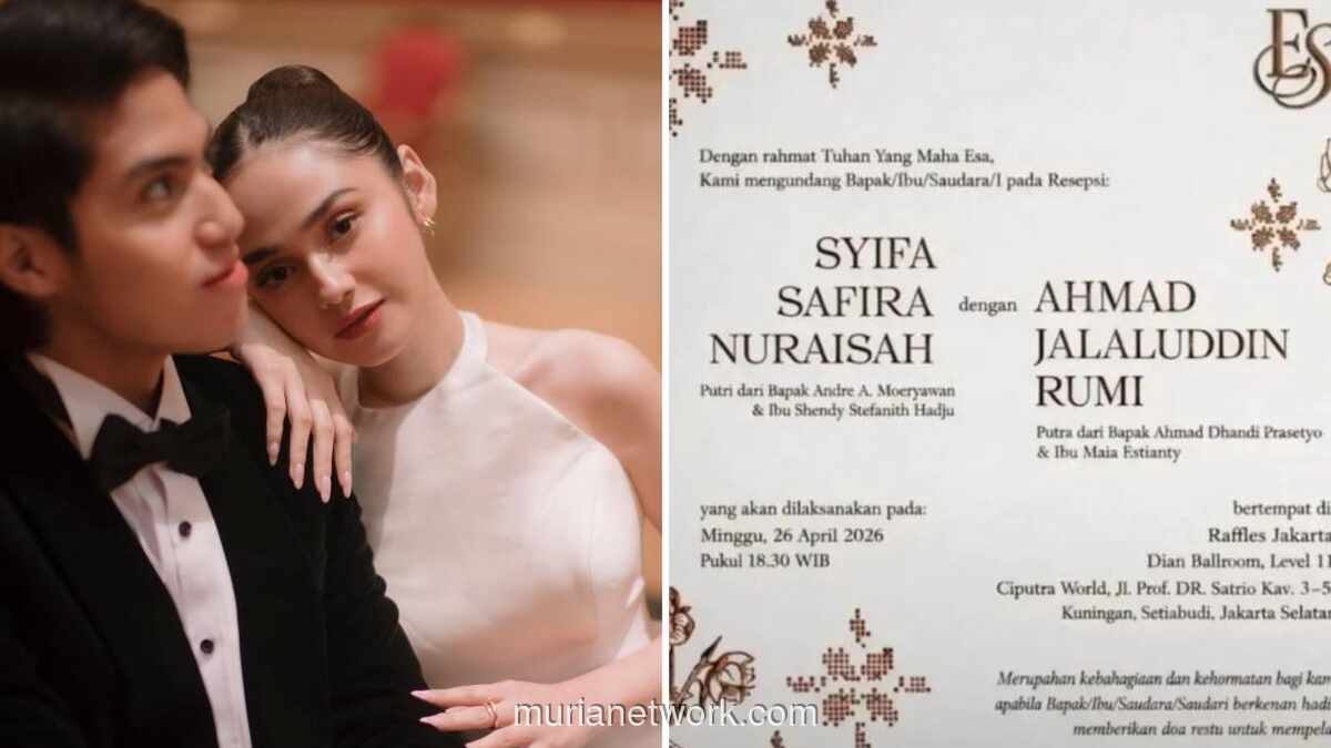 Undangan Nikah El Rumi-Syifa Hadju Bocor, Tercantum Tanggal 26 April 2026