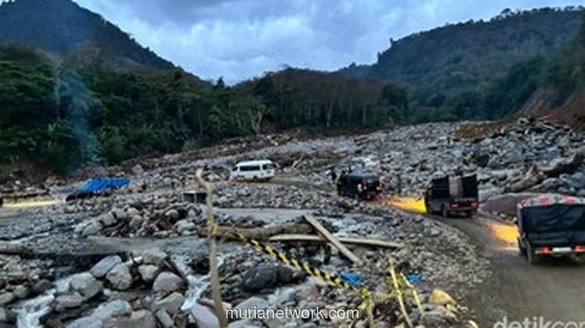 Jalan Darurat Wih Porak Putus Kembali Diterjang Hujan Deras