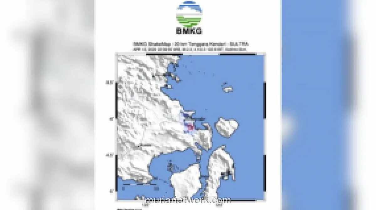 Gempa Dangkal Magnitudo 2,3 Guncang Kendari, Tidak Ada Laporan Kerusakan