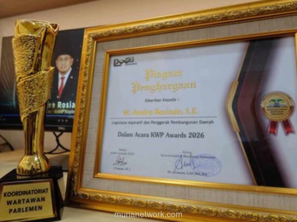 Andre Rosiade Raih Penghargaan Legislator Aspiratif dari Wartawan Parlemen