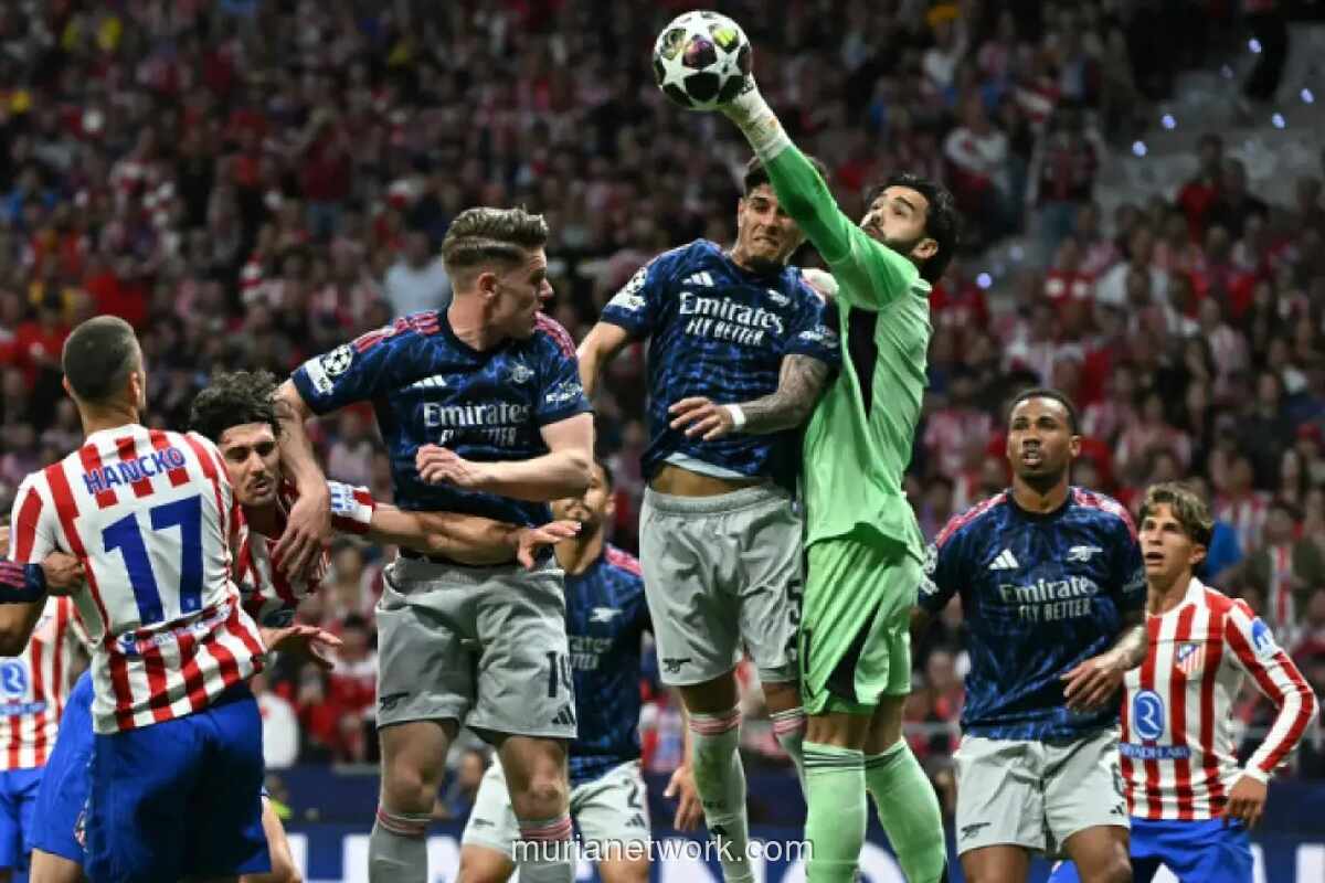 Atletico Madrid vs Arsenal Imbang 1-1 di Leg Pertama Semifinal Liga Champions