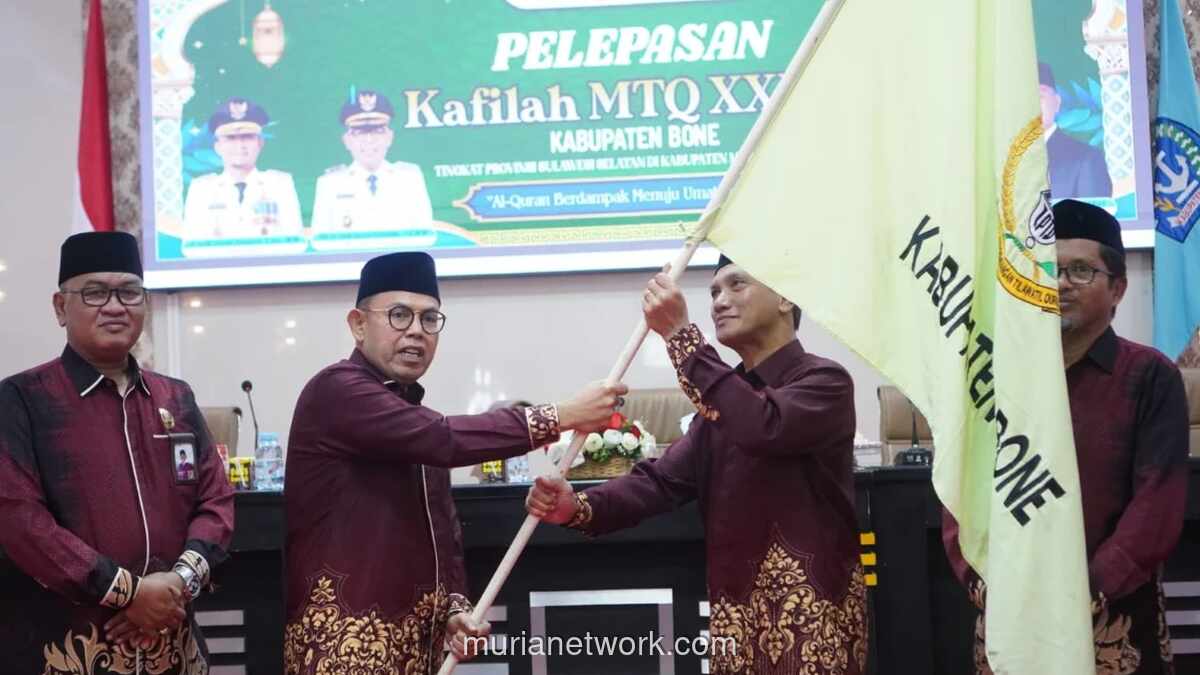 Wakil Bupati Bone Lepas Kontingen MTQ, Targetkan Juara Umum di Tingkat Provinsi