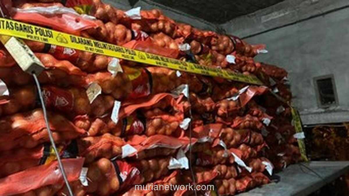 Polisi Sita Lebih dari 23 Ton Bawang dan Cabai Impor Ilegal di Pontianak