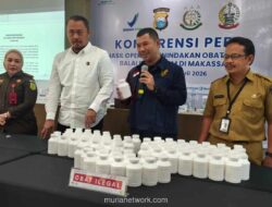 Balai Besar POM Makassar Sita 96.000 Butir Obat Keras Ilegal