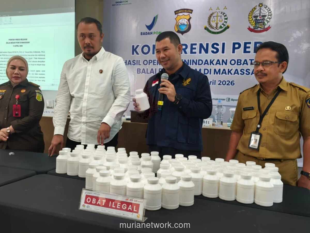 Balai Besar POM Makassar Sita 96.000 Butir Obat Keras Ilegal