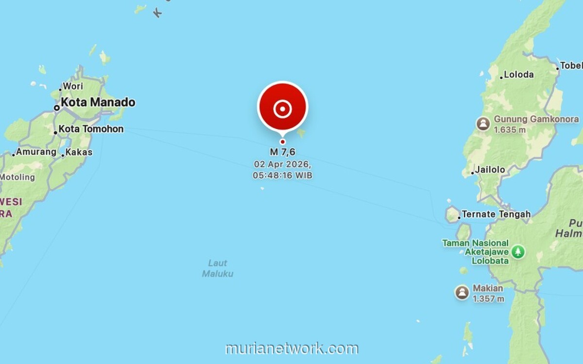 Gempa Megathrust 7,6 SR Guncang Bitung, Picu Tsunami Kecil di Beberapa Wilayah