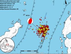 BMKG Catat 544 Gempa Susulan Pasca Gempa M7,6 di Bitung, Tren Mulai Mereda