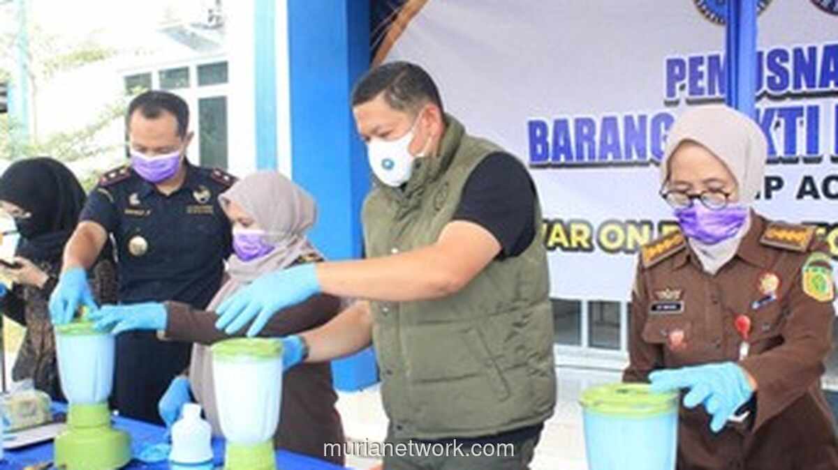 BNN Aceh Musnahkan Hampir 5 Kg Sabu, Sisa 5 Gram untuk Sidang