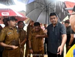 Gubernur Bobby Nasution Bentak Camat di Lokasi Proyek Tanggul yang Lamban