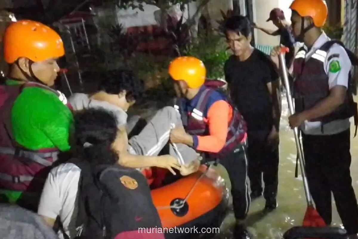 BPBD Medan Bergerak Cepat Evakuasi Warga Terdampak Luapan Sungai Deli