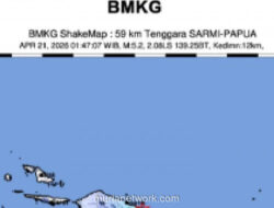 Gempa Dangkal Guncang Sarmi Dini Hari, BMKG Pastikan Tak Berpotensi Tsunami