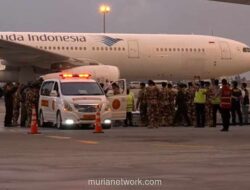 Jenazah Tiga Prajurit Garuda Gugur di Lebanon Tiba di Tanah Air
