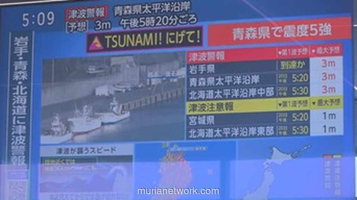 Gempa M 7,4 Guncang Pesisir Timur Jepang, Peringatan Tsunami Dikeluarkan