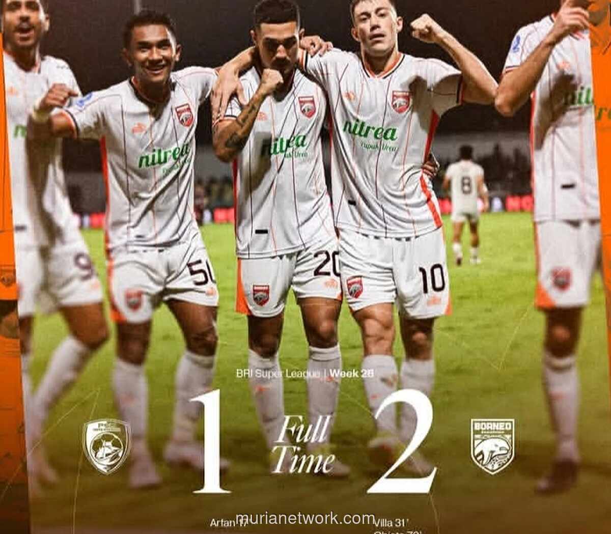 Borneo FC Kalahkan PSM Makassar 2-1 di Stadion Andi Mattalatta