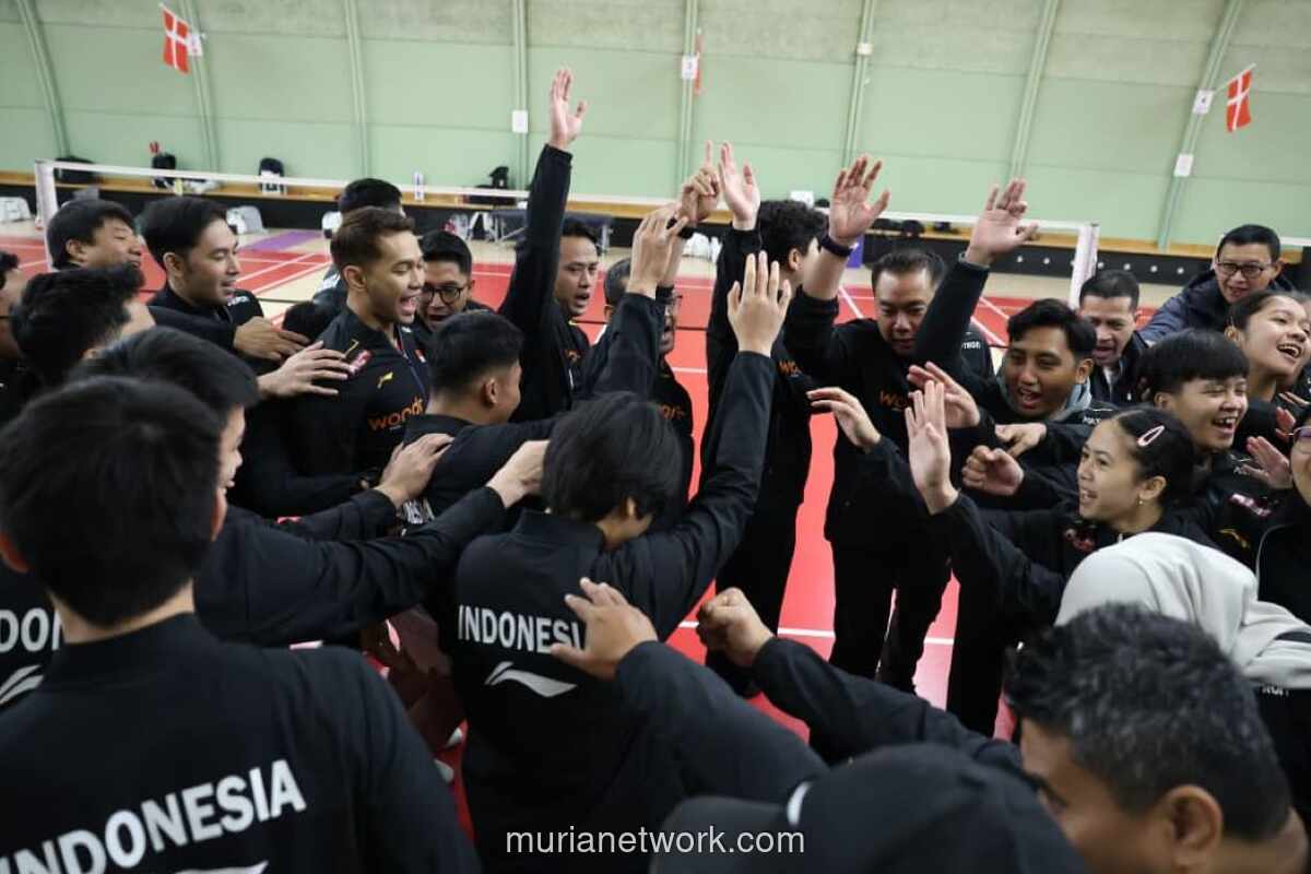 Latihan Persiapan Tim Bulu Tangkis Indonesia di Denmark Resmi Ditutup
