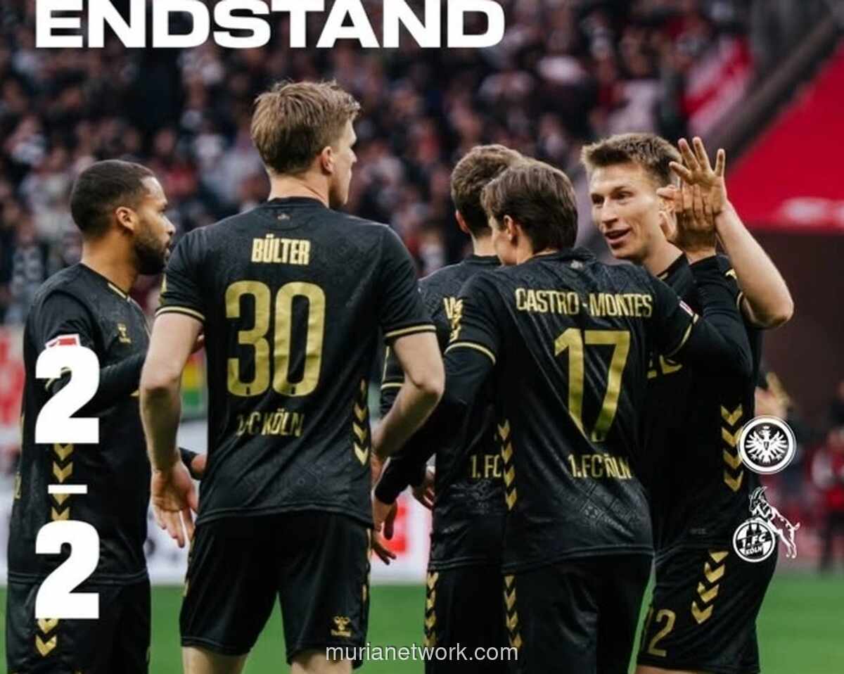 Frankfurt Gagal Pertahankan Keunggulan, Köln Bangkit untuk Raih Poin 2-2