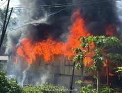 Dua Rumah Hangus Terbakar di Barru, Diduga Akibat Korsleting Listrik