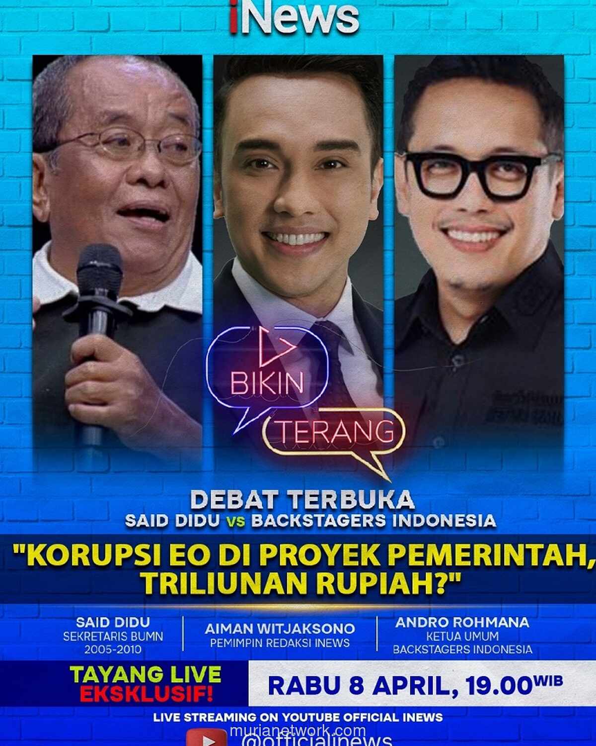 Forum EO Tantang Debat Terbuka Usai Said Didu Sebut Anggaran Acara Pemerintah Capai Rp50 Triliun