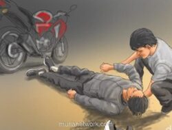 Pemotor Tewas Tertindih Bus di Flyover Pesing