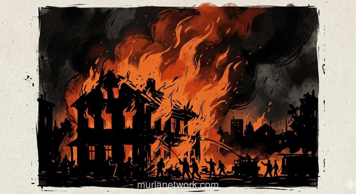 Kebakaran Landa Gedung Ditjen Bina Pemerintahan Desa Kemendagri