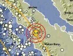 Gempa Magnitudo 3.0 Guncang Tapanuli Selatan
