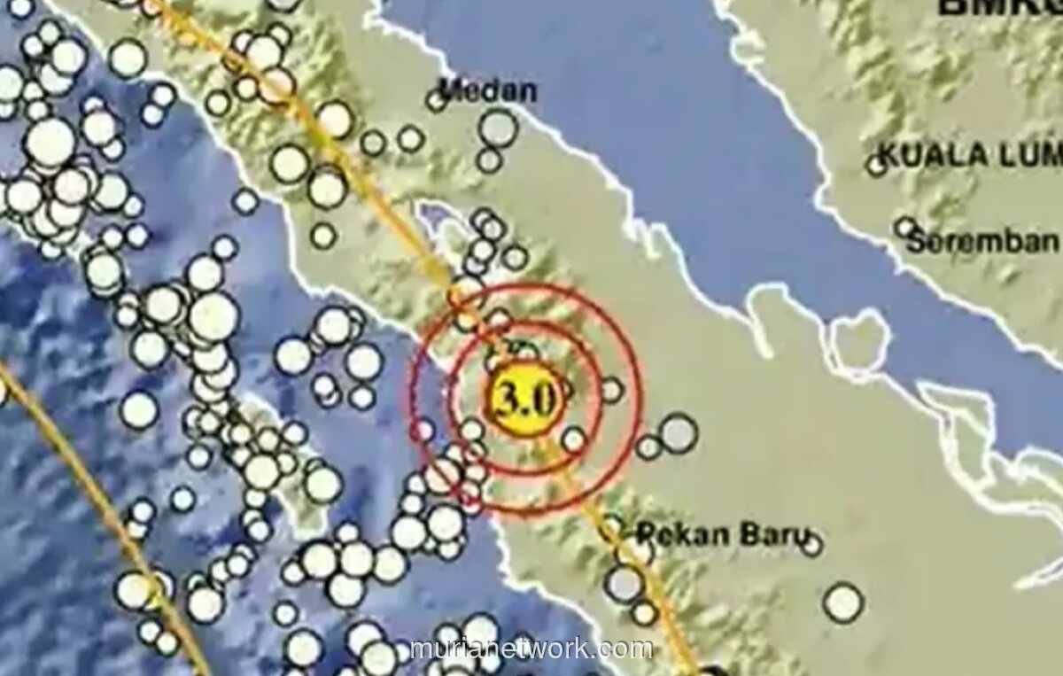 Gempa Magnitudo 3.0 Guncang Tapanuli Selatan
