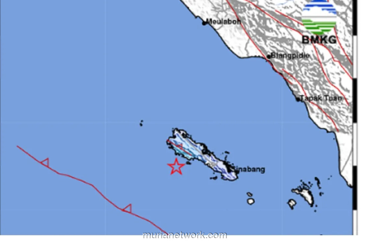Gempa Magnitudo 5,7 Guncang Simeulue, BMKG Pastikan Tak Berpotensi Tsunami