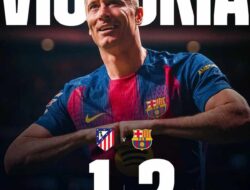 Barcelona Kalahkan Atletico Madrid 2-1 Berkat Gol Telat Lewandowski