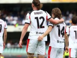 Rabiot Bawa Milan Menang Tipis 1-0 atas Verona, Naik ke Posisi Dua