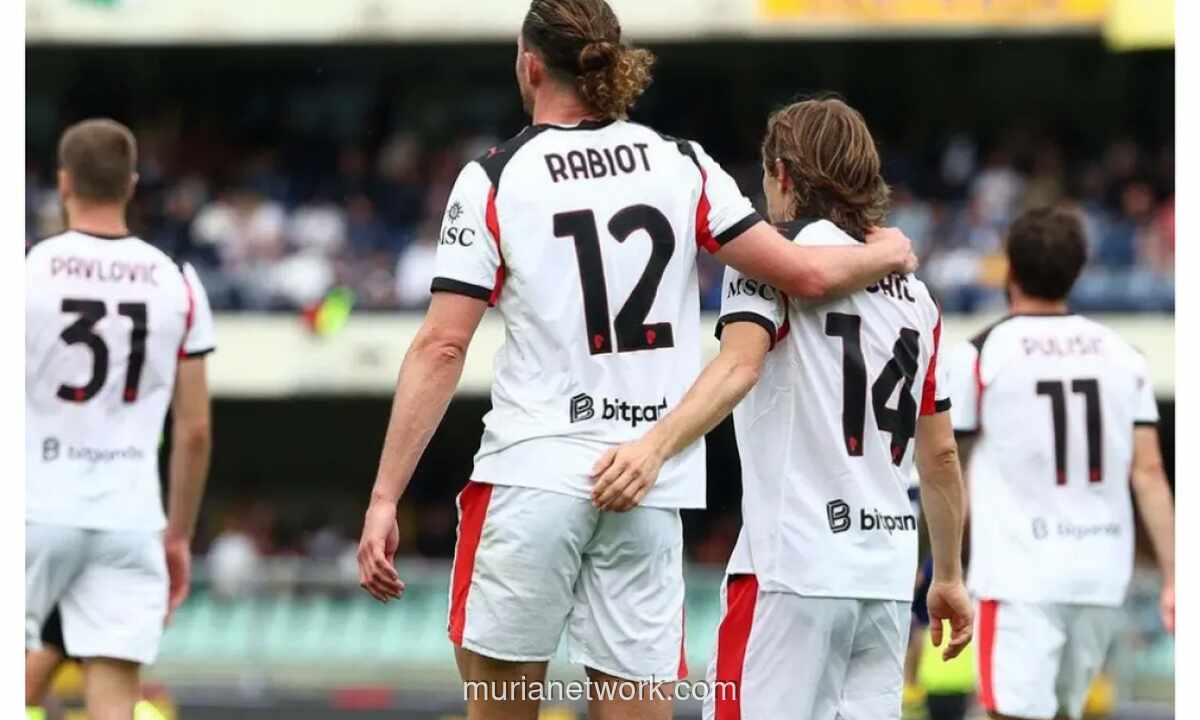 Rabiot Bawa Milan Menang Tipis 1-0 atas Verona, Naik ke Posisi Dua