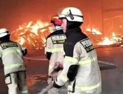 Kebakaran Gudang PT. Lucky di Tangerang Hanguskan Isi Makanan Kucing dan Perabot, Kerugian Capai Rp 10 Miliar