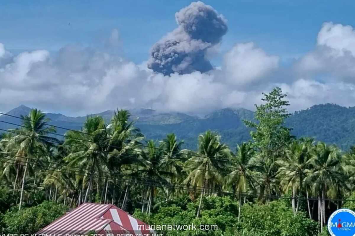 Gunung Dukono Erupsi, Semburkan Abu Vulkanik Setinggi 1.000 Meter