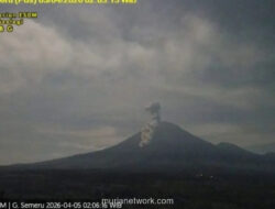 Gunung Semeru Erupsi Pagi Ini, Luncurkan Awan Panas 3,5 Kilometer