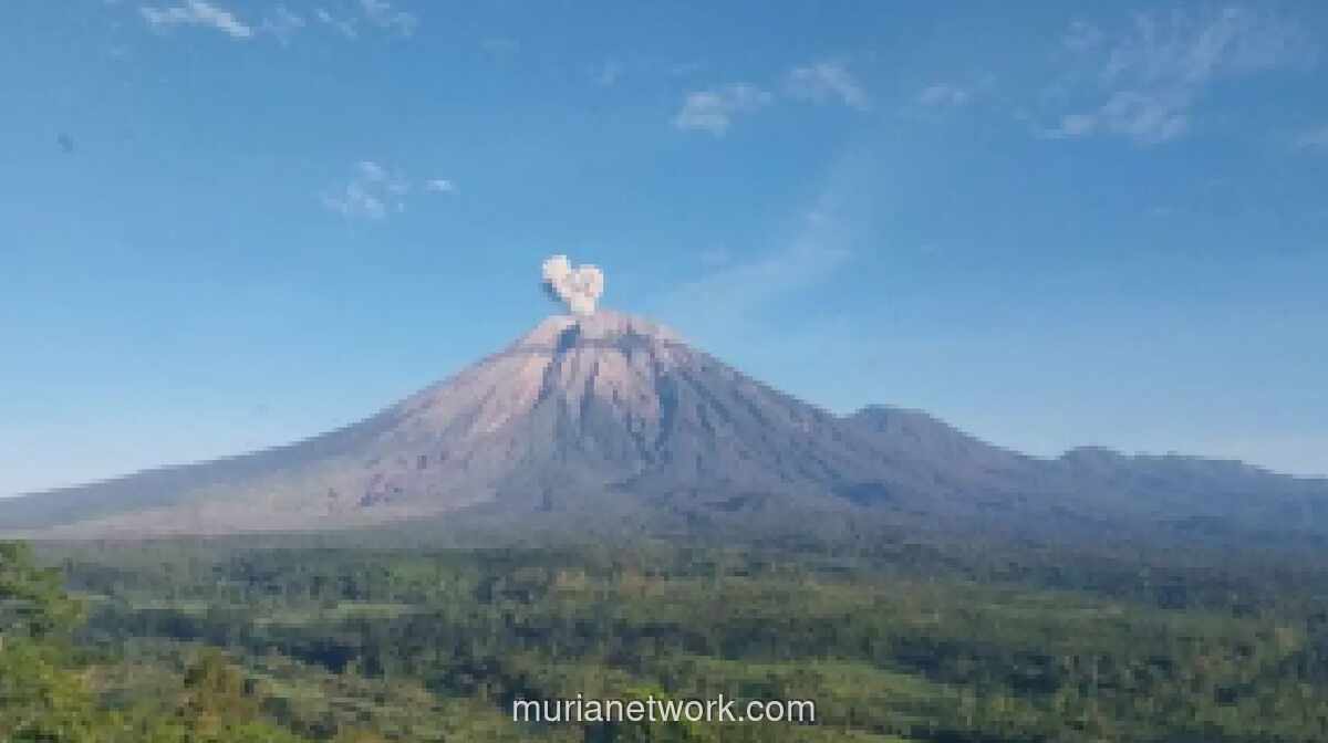 Gunung Semeru Erupsi 6 Kali dalam 6 Jam, Status Tetap Siaga Level III