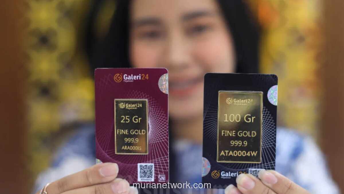 Harga Buyback Emas Antam, UBS, dan Galeri 24 di Pegadaian Kompak Turun