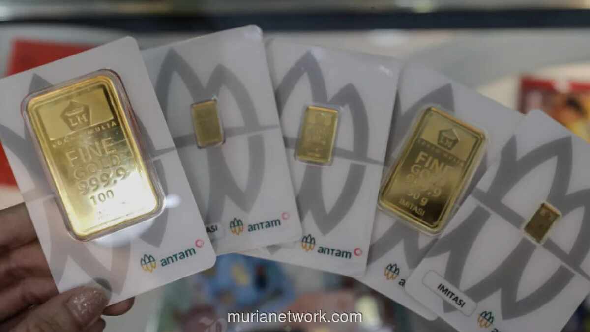 Harga Emas Antam Naik Tipis, Batangan 1 Gram Tembus Rp2,86 Juta