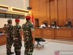 Pengadilan Militer Dengar Eksepsi Tiga Prajurit TNI AD Terdakwa Penculikan dan Pembunuhan