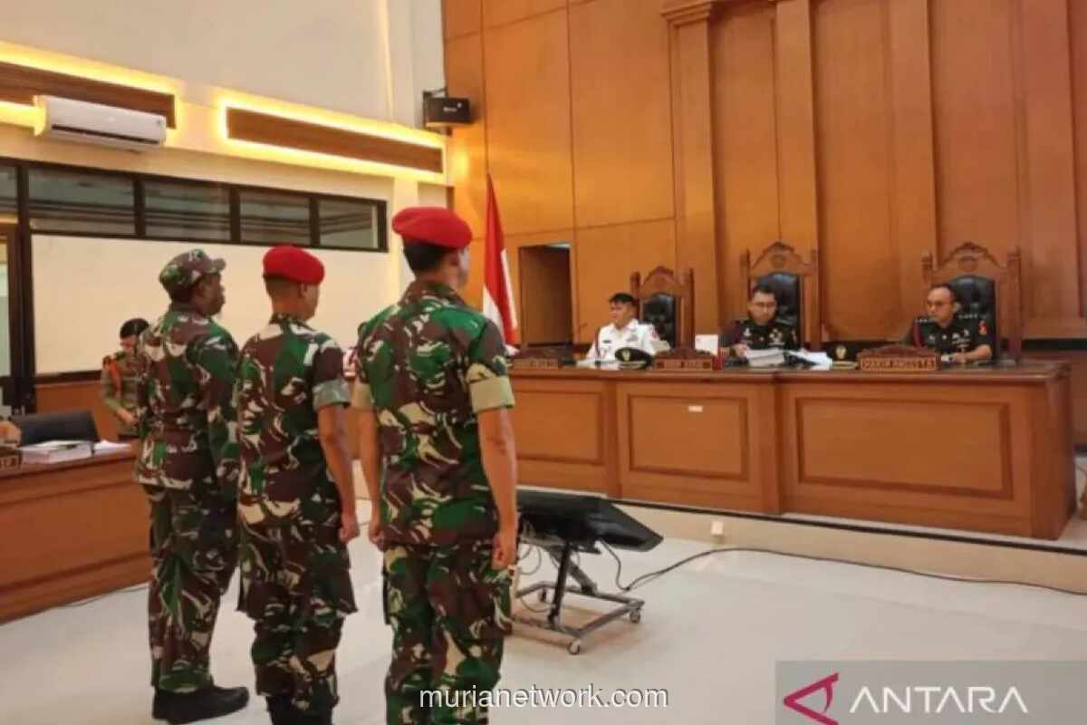 Pengadilan Militer Dengar Eksepsi Tiga Prajurit TNI AD Terdakwa Penculikan dan Pembunuhan