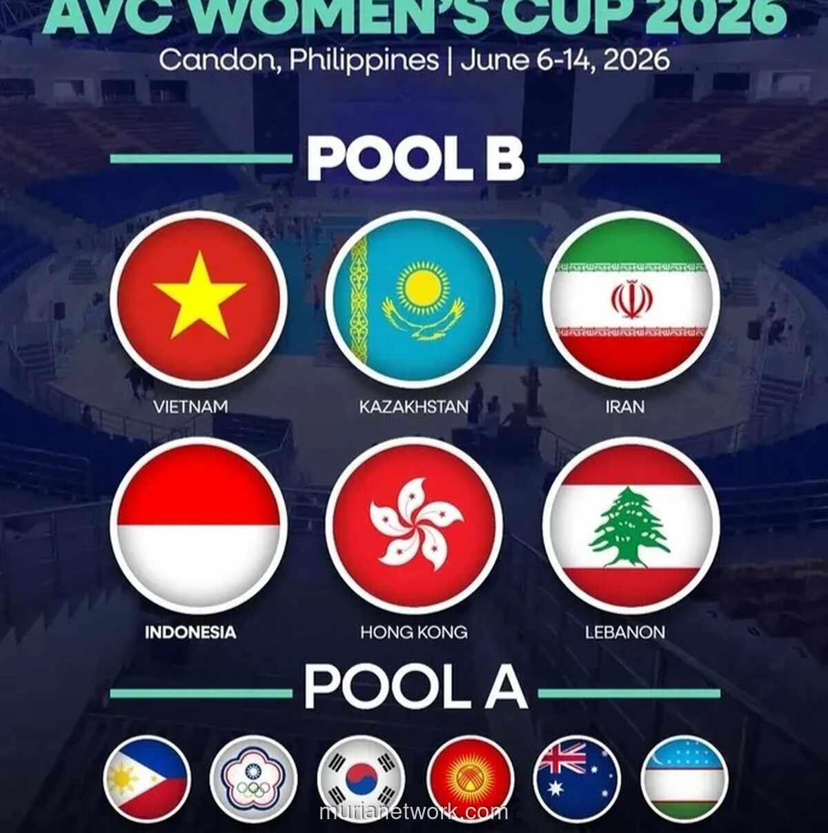 Timnas Voli Putri Indonesia Masuk Grup Neraka di AVC Womens Cup 2026