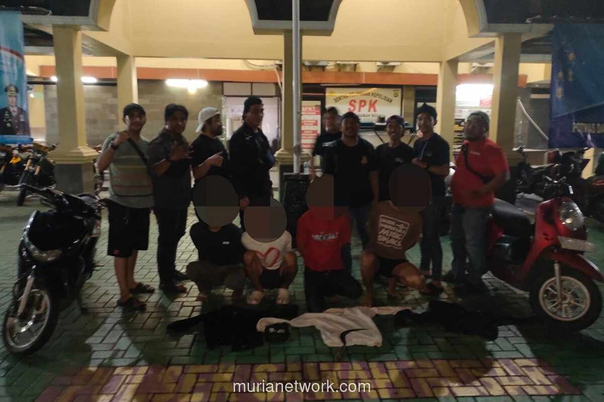 Polisi Bekuk Empat Begal di Gunung Sahari, Sita Celurit dan Dua Motor